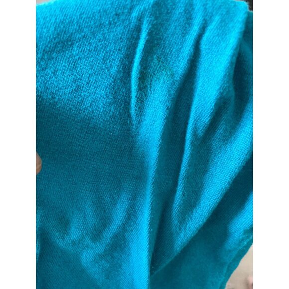 Joyaltee Harem Upcycled Pants Teal 18.5" fits as 3T - Picture 5 of 5